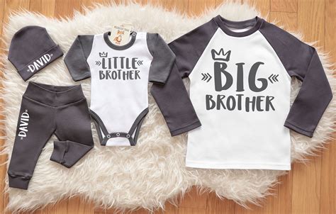 Big Brother Little Brother Matching Outfits. Custom Sibling | Etsy