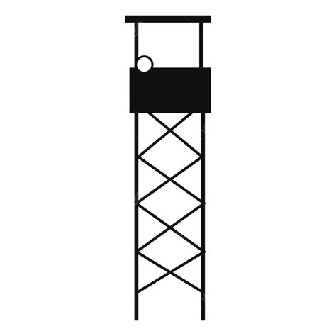 Guard Tower Clipart Vector, Guard Tower Icon Simple Vector, Simple ...