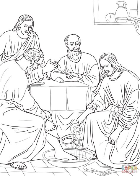 Last Supper Coloring Pages Free at GetColorings.com | Free printable ...