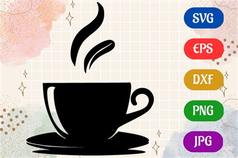 Coffee Cup | Silhouette Vector SVG EPS Graphic by Creative Oasis · Creative Fabrica