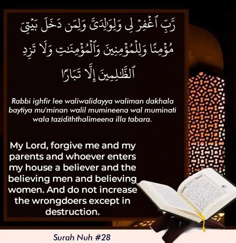 Rabbighfirli Waliwalidayya Full Dua In Arabic And Meaning