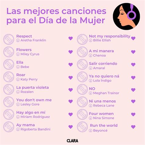 55 canciones empoderadoras para celebrar el Día de la Mujer