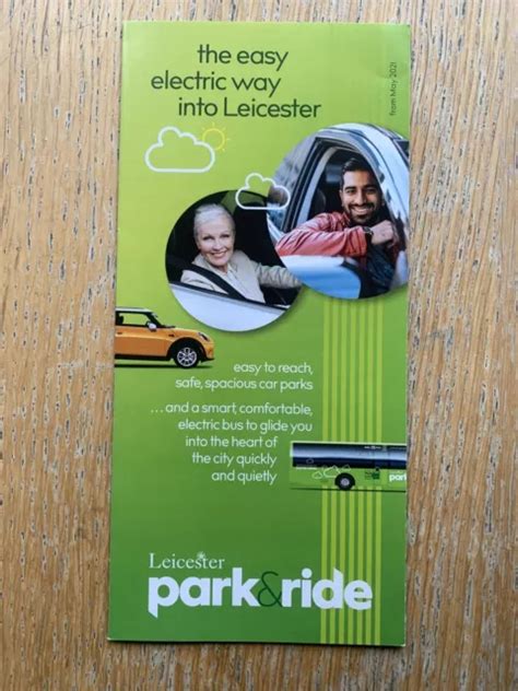 LEICESTER PARK & Ride bus routes timetable leaflet May 2021 £1.45 - PicClick UK