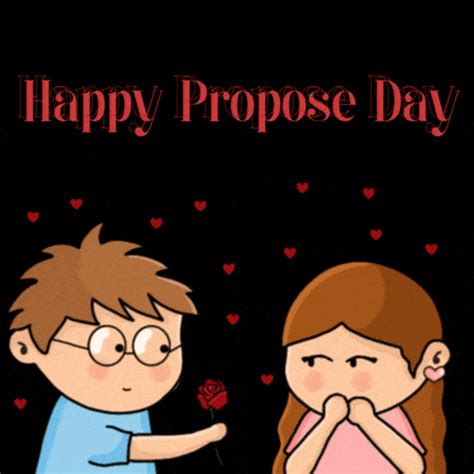 Romantic Happy Propose Day GIF Images 2024 - Mk GIFs.com