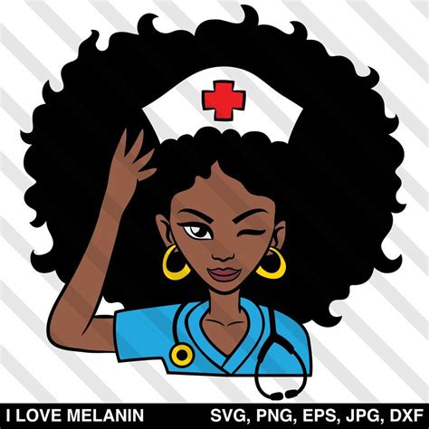 Afro Woman Doctor Nurse SVG | Nurse art, Nurse clip art, Afro women