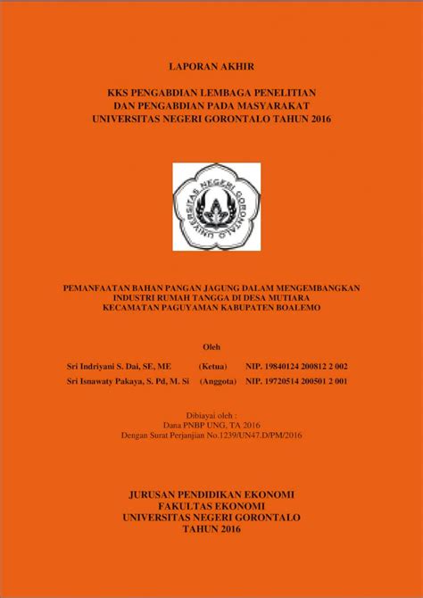 (PDF) LAPORAN AKHIR KKS PENGABDIAN LEMBAGA PENELITIAN DAN ... · seperti: desain kemasan dan ...