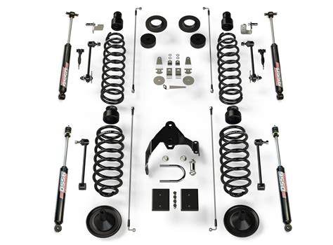 Teraflex 1251421 Base 4” Suspension Lift Kit w/ 9550 VSS Shocks for 07-18 Jeep Wrangler JK 2 ...