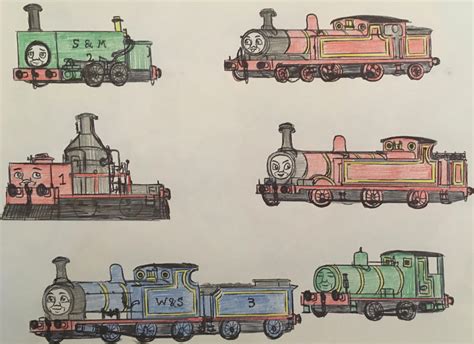 Some Early Sodor Engines by SirWelcome on DeviantArt