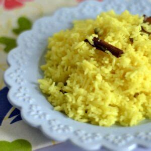 Yellow Coconut Rice | Anglo-Indian Coconut Milk Rice - The Big Sweet Tooth