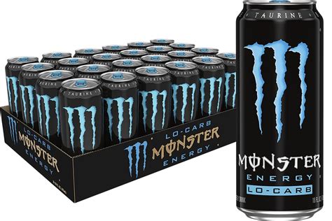 Monster Energy, Lo-Carb Monster, Low Carb Energy Drink, 16 Ounce (Pack of 24)- Buy Online in ...