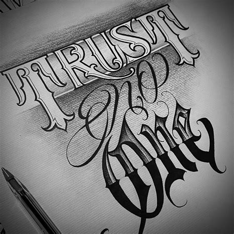 Chicano Tattoos Lettering, Tattoo Lettering Alphabet, Tattoo Lettering Design, Chicano Style ...