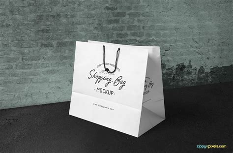 Free Shopping Bag Mockup PSD | ZippyPixels