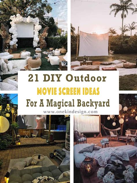 21 DIY Outdoor Movie Screen Ideas For A Magical Backyard