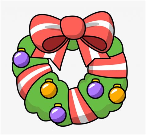 Christmas ~ Christmas Wreath Clip Art Clipart Garland - Cartoon ...