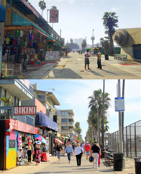GTA V In-Game Los Santos vs Real-Life Los Angeles Screenshot Comparison Shows Several Similarities
