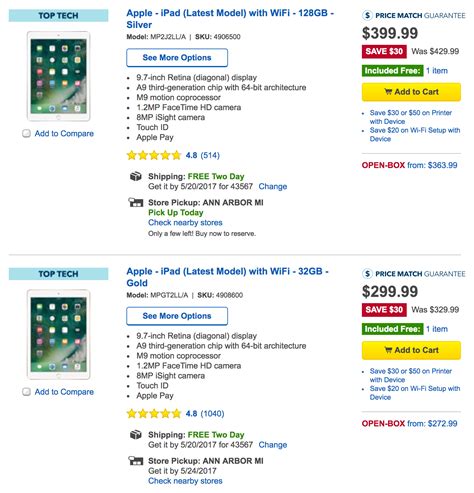 Best Buy discounts newest iPad to $300, 128GB marked down to $400