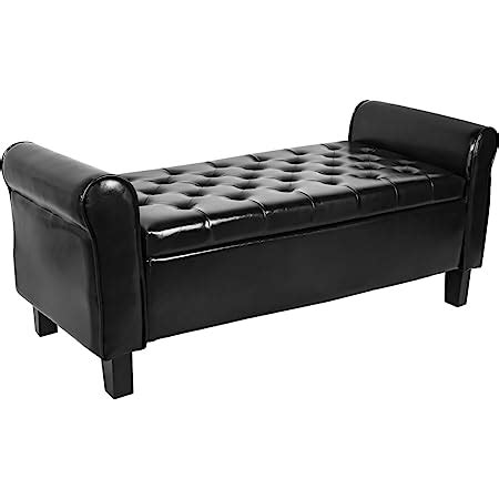 Amazon.com: Yaheetech Fabric Modern Tufted Large Storage Bench with ...