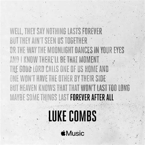 Luke Combs 🎤 on Instagram: “Head over to @applemusic for time-synced ...