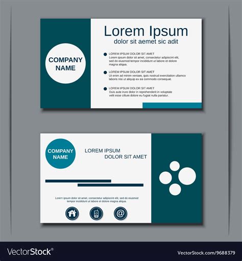 Visiting card design template Royalty Free Vector Image