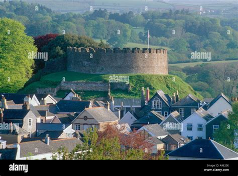 Totnes castle Devon England UK Stock Photo - Alamy