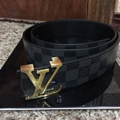 Black Louis Vuitton Belt Buckle | IUCN Water