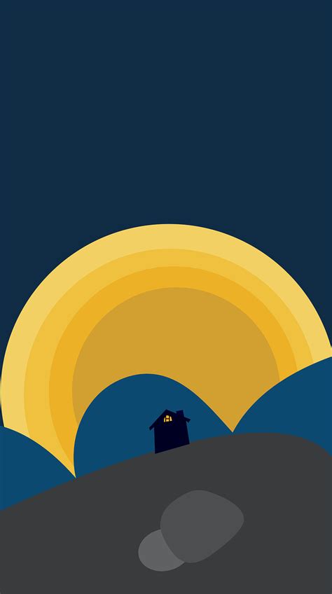 Mountains, sunset, night, mobile wallpaper, free illustrations - free ...