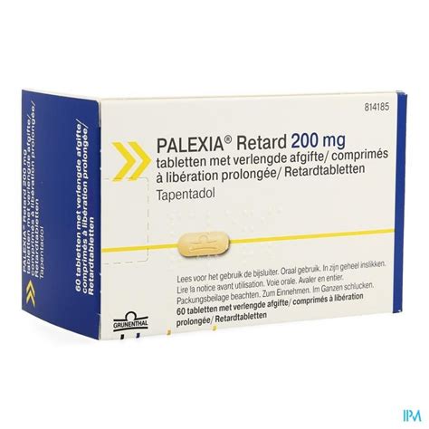 PALEXIA RETARD 200 MG COMP 60 X 200 MG UD | Apotheek Thiels