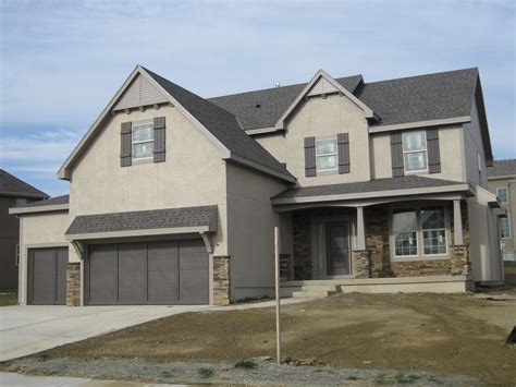 Beige with gray trim | House paint exterior, Brown house exterior ...