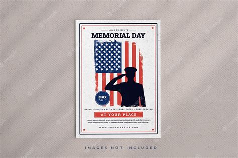 Premium Vector | Memorial day poster