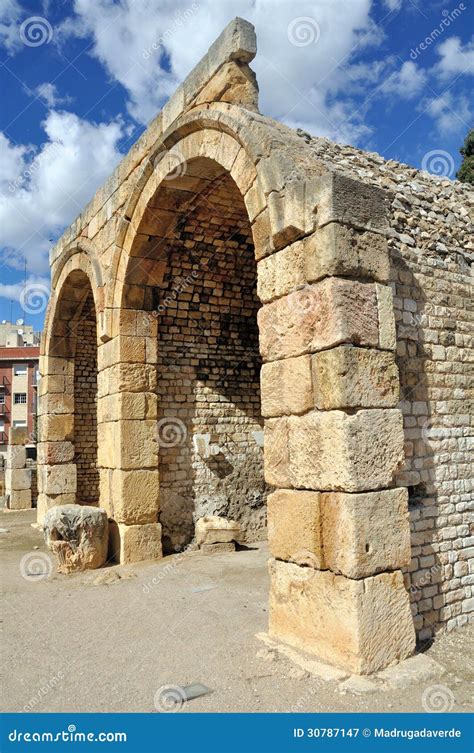 Ruins in Tarragona, Spain stock image. Image of archaeology - 30787147