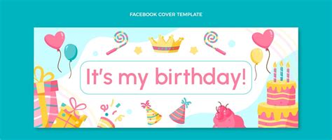 Free Vector | Hand drawn birthday facebook cover