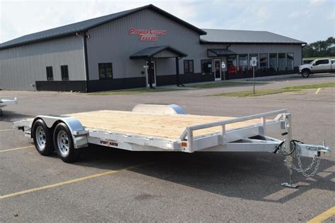 SPORT HAVEN 18' ALUMINUM OPEN CAR HAULER w/ WOOD DECK | Custom Enclosed and Open Trailers