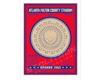 Braves Baseball Pin MLB Atlanta Fulton County Stadium - Etsy