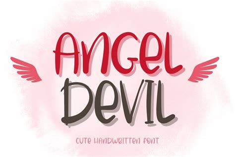 Angel Devil Font Download Free - Cartoon Fonts