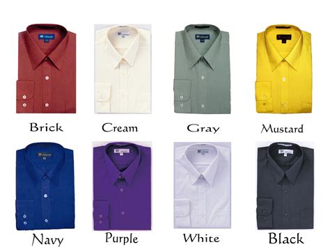 MEN'S BASIC DRESS SHIRT COTTON BLEND STANDARD CUFF MANY COLORS SG 02 | eBay