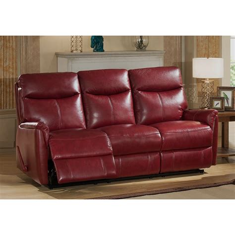 Napa Top Grain Lay Flat Leather Reclining Sofa | Wayfair.ca