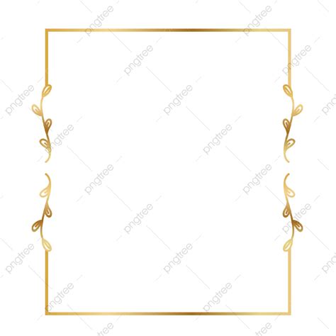 Gold Picture Frame PNG Transparent, Gold Border Frame Picture, Border ...