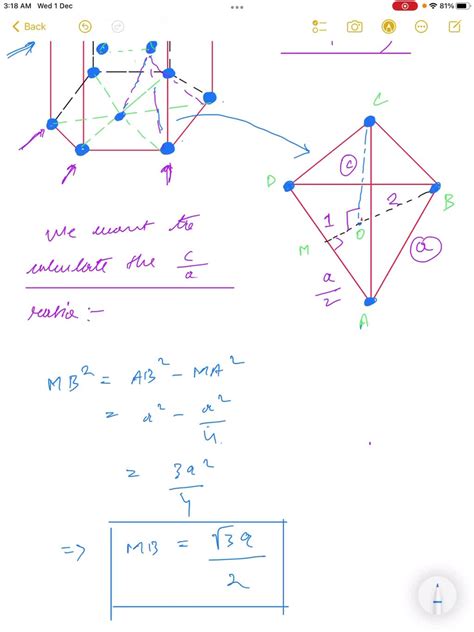 For the HCP crystal structure, show that the ideal c / a ratio is 1.633. | Numerade