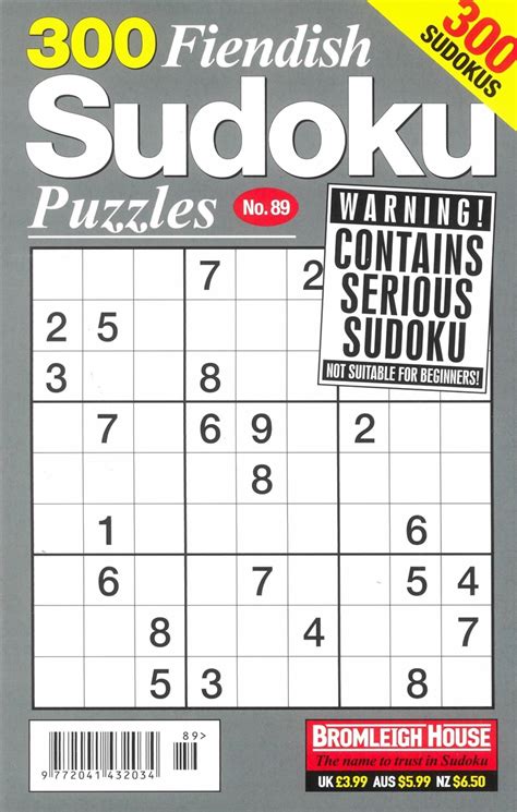 300 Fiendish Sudoku Puzzles Magazine Subscription