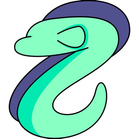 Eel Generic Thin Outline Color icon