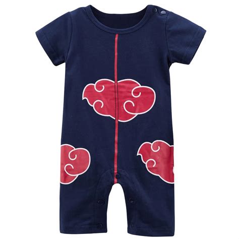 Baby Boy Akatsuki Costume Romper Funny Infant Uzumaki Naruto Hatake ...