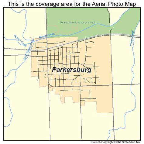 Aerial Photography Map of Parkersburg, IA Iowa