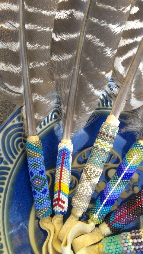 Seven Arrows Ceremonial Smudge Feather. | Native american beadwork, Native american crafts ...