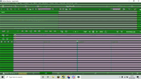 Weird green bar glitch? : r/davinciresolve