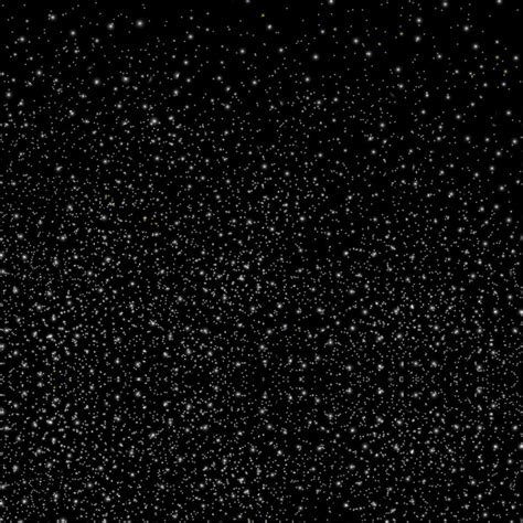 Silver Glitter Stars in Space on Black Background 1084809 Vector Art at ...