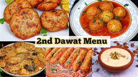 2nd Complete Dawat Menu EASY RECIPES By Cooking With Passion ...