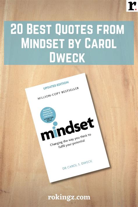 20 Best Quotes from Mindset by Carol Dweck Carol Dweck Book, Carol ...