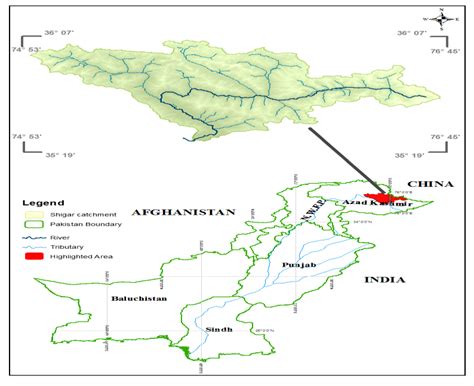 Location of Shigar Basin III. CHARACTERISTICS OF STUDY AREA The Shigar... | Download Scientific ...