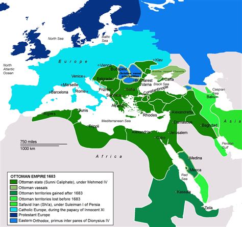 Map of the Ottoman Empire in 1683. : r/ottoman