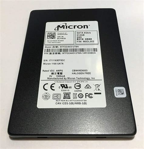 Amazon.com: Micron 512GB SSD 2.5" 6Gb/s SATA Solid State Drive Model ...